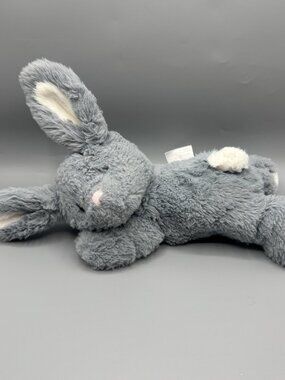 Little Miracles Gray Bunny Rabbit Plush Stitched Eyes 11"